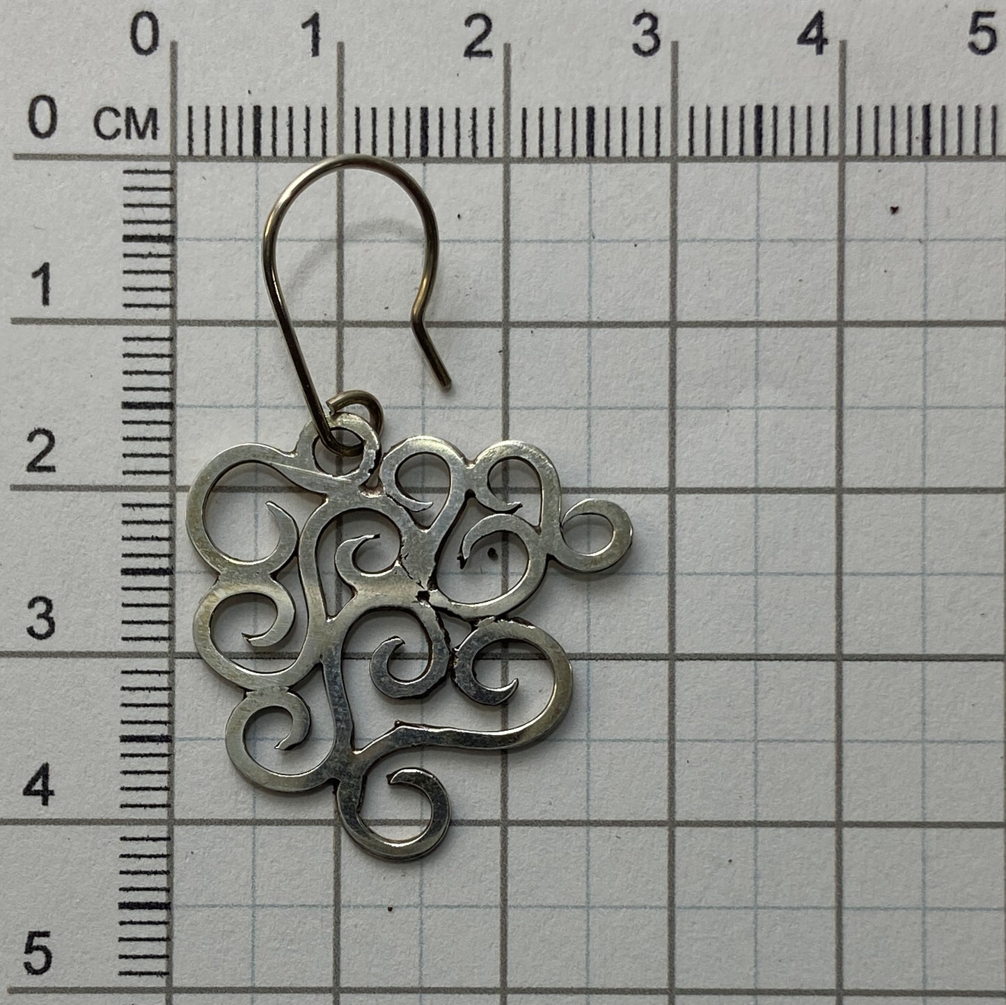 Aretes Diseño Curvo en Plata Artesanal